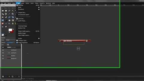 How to make userbars in GIMP