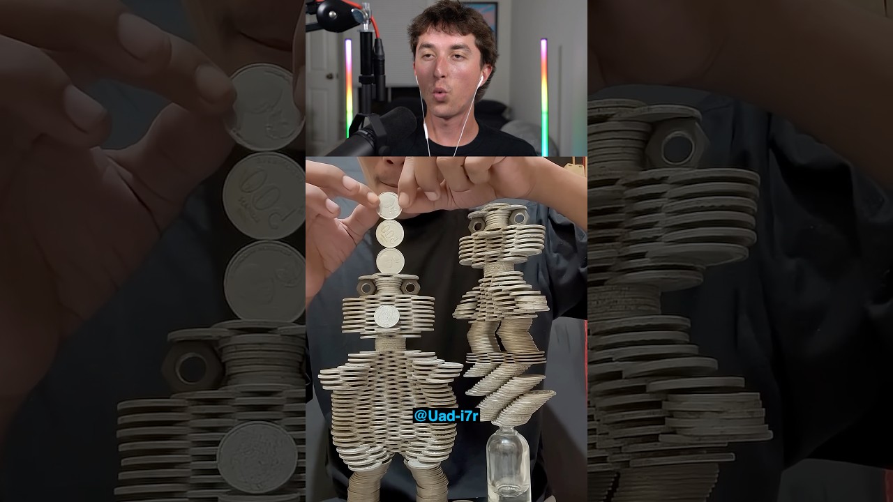 Coin Statue Stacking Art 🤯🤯🤯