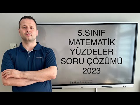 5. SINIF MATEMATİK YÜZDELER SORU ÇÖZÜMÜ @kadirhocam ​