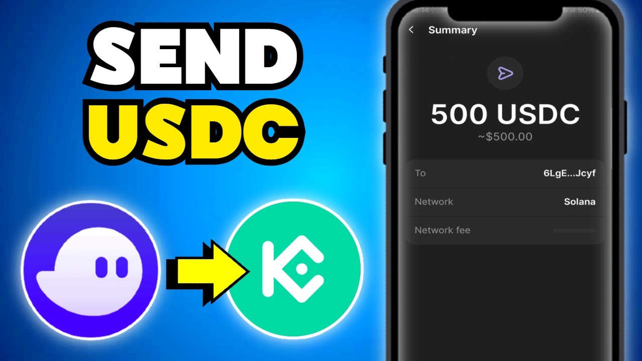 How to Send USDC from Phantom Wallet to KuCoin