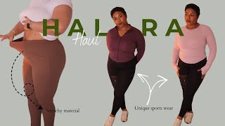 in my workout era + NEW HALARA HAUL| MIDSIZE FRIENDLY STRETCHY WORKWEAR & SPORTSWEAR (subtitled)