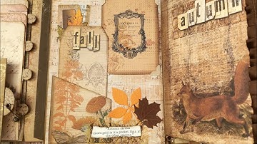 Altered File Folder - Woodland Autumn / Fall Themed - Part 8 - Junk Journal