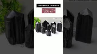 ️AFRICAN BLACK TOURMALINE️  Best to accept your true nature of being free and fearless