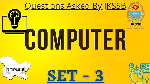 Computer - Set - 3 || Questions Asked by  JKSSB || Live Class