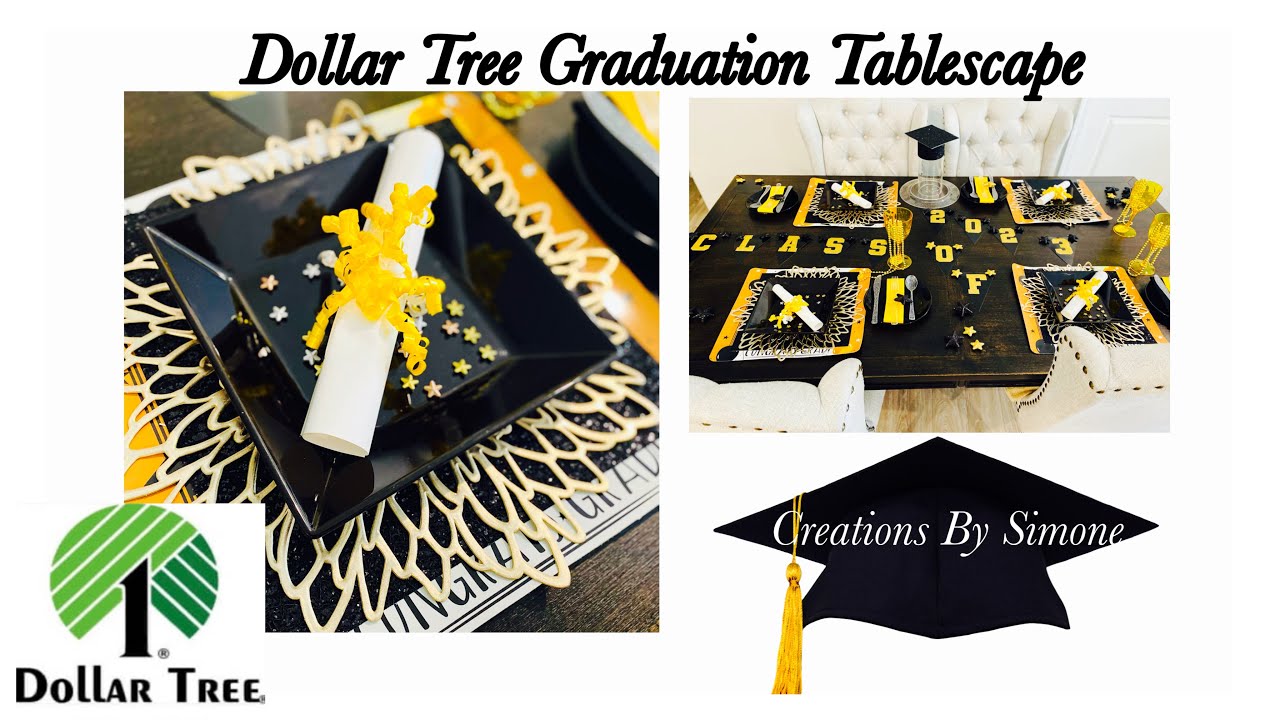 Dollar Tree Graduation Table Decor👀SEE WHAT YOU CAN GET AT DOLLAR TREE
