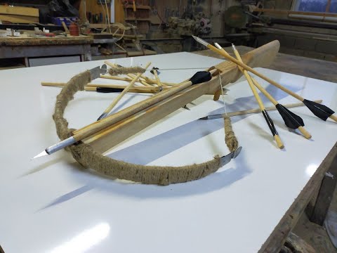 Arbalet nasıl yapılır . Tatar yayı yapımı . how to make a crossbow. making crossbow