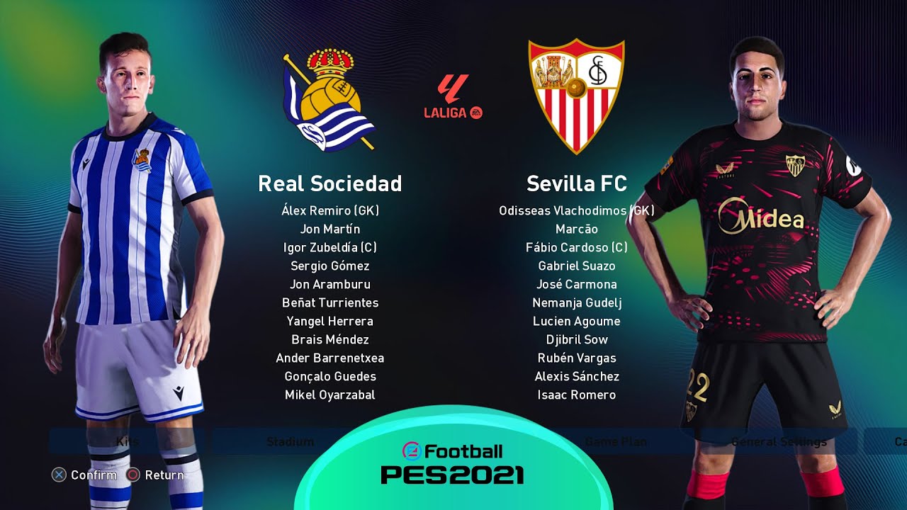 PES 21 - REAL SOCIEDAD vs SEVILLA - LALIGA EA SPORTS 25/26 Match | PC ...