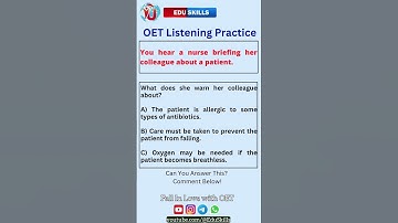 Edu Skills OET | Listening Practice | Boost Your Score : OET Made Easy