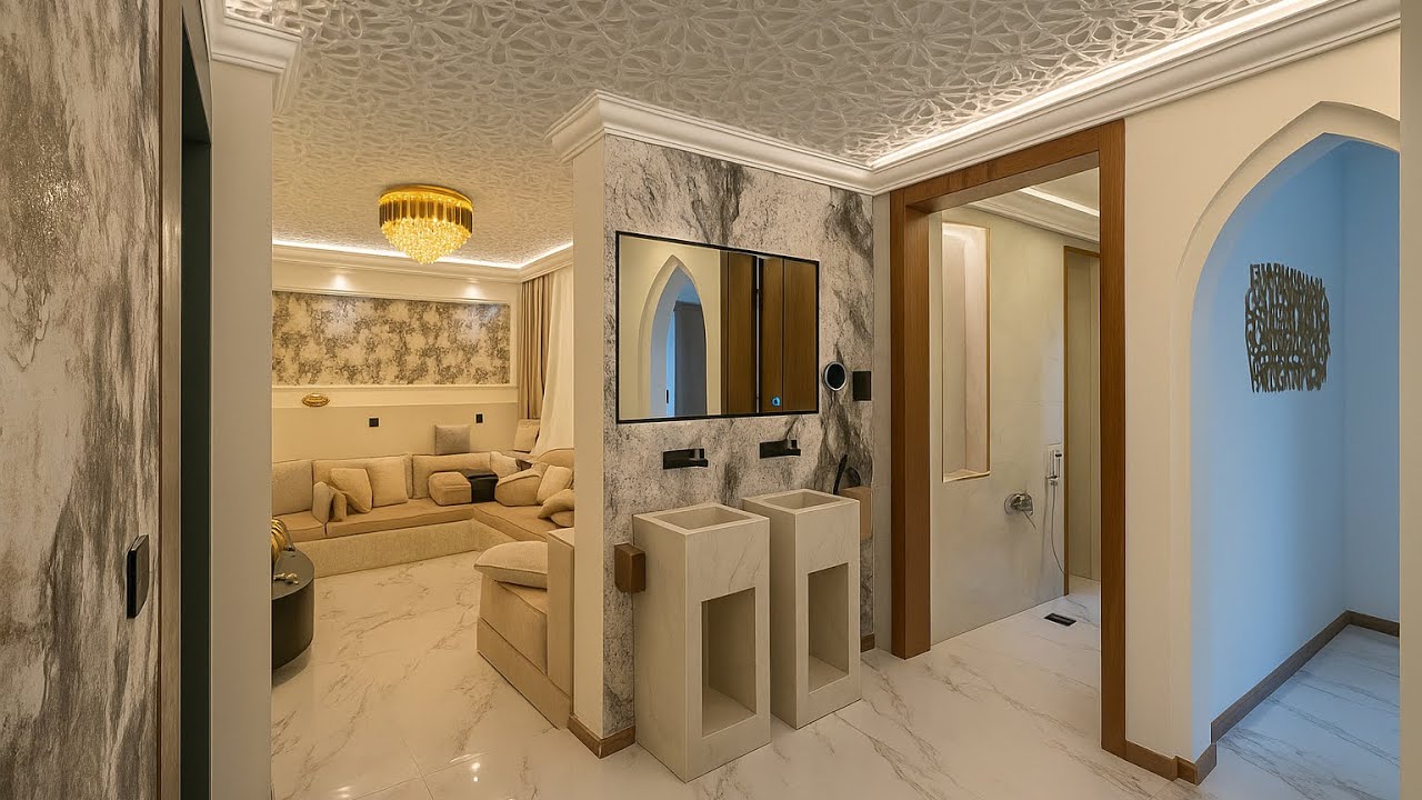 عرض ناري شقة نظام فيلا من افضل شقق العالم 1436 luxurious apartment in Sana'a Yemen 
