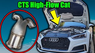 B9 Audi S5 CTS HighFlow Cat Installed  Part 1