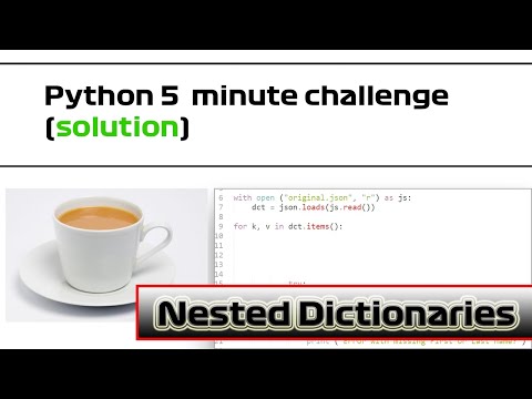 5 minute Python Challenge | Dr Pi sets a quick Nested Dictionaries problem (solution)