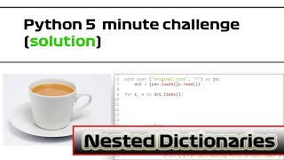 5 minute Python Challenge | Dr Pi sets a quick Nested Dictionaries problem (solution) Net Worth