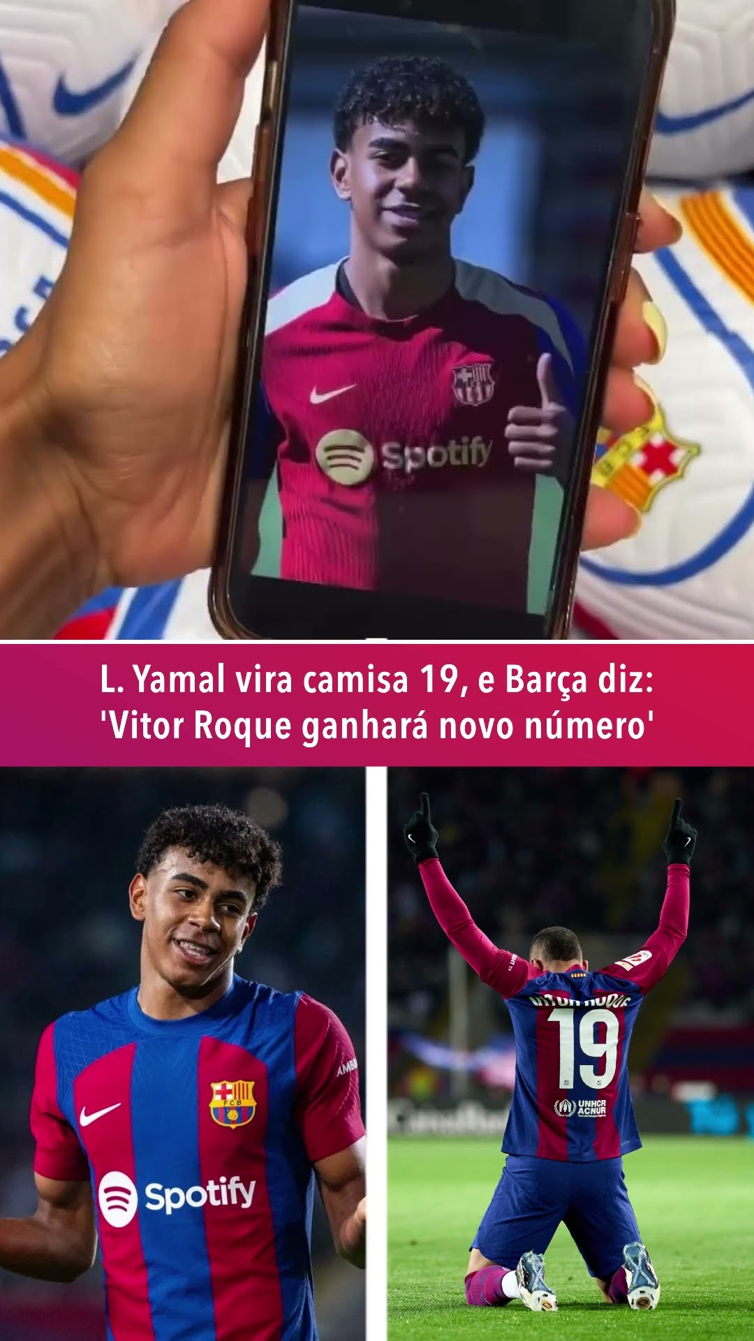 LAMINE YAMAL É O NOVO CAMISA 19 DO BARCELONA 🔴🔵🔥 #shorts - YouTube