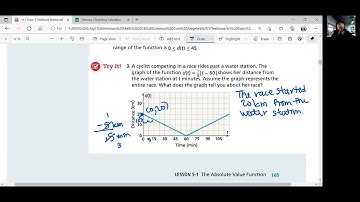 EnVision Algebra 1 Lesson 5-1: Absolute Value Functions Part 2
