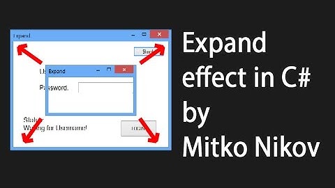Expand Effect in C# Demonstration