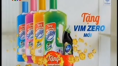 Quảng cáo Nước lau sàn Sunlight (Tặng Vim Zero - Tết 2015)