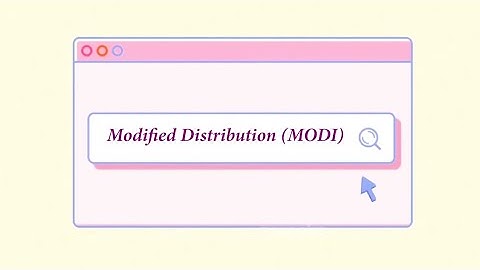 Metode Modified Distribution (Modi) - Program Linear