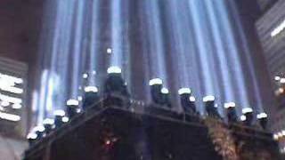 Towers of Light in the rain in September of 2005