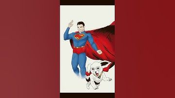 Drawing Super Man & Krypto! #superman #krypto #dc #drawing #art #movie