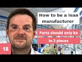 Lean Manufacturing - Parts should only be in 3 places