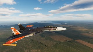 DCS: Су-33 Перехват крылатых ракет. Полигон.