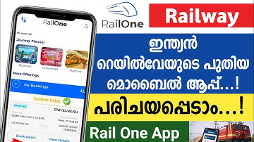 How to use Rail One app | How to Book Ticket In Rail One App | Rail One App Explained In Malayalam