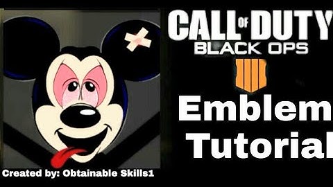 Call of Duty Black Ops 4 Cod Bo4 (Mickey) Emblem Easy Tutorial