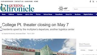 College Point Movie Theater Announces Closing Date