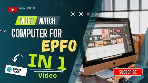 All Computer Concepts for UPSC EPFO