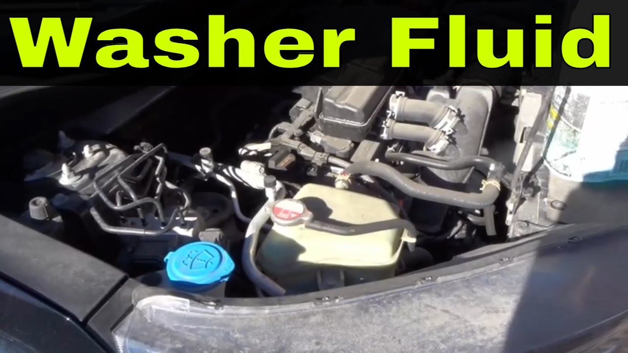 Honda CR-V-How To Add Windshield Washer Fluid-Tutorial 