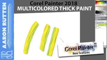 Multi-Colored Strokes with Thick Paint - Corel Painter Tutorial