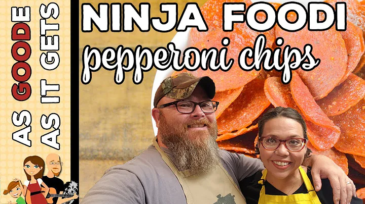 Chips de Pepperoni na Air Fryer (Ninja Foodi Air Crisp)