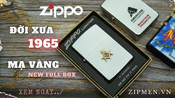 Bật lửa zippo đời xưa năm 1965 new full box | Hộp quẹt zippo Mỹ chính hãng