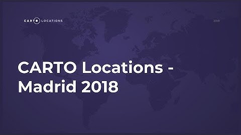 The New Location Intelligence Stack by Javier de la Torre - CARTO Locations 2018