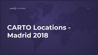 The New Location Intelligence Stack by Javier de la Torre - CARTO Locations 2018