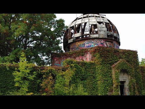 Haunted Abandoned Observatory, Euclid Ave., Rt. 20, East Cleveland, Ohio, Satanic Symbols Graffiti