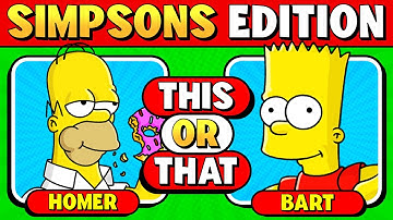 👓🍩 The Simpsons This or That! | Ultimate Quiz for True Fans 🐟💥