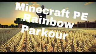 Minecraft PE Rainbow Parkour Race screenshot 5