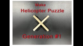 Instructions to build Wooden Da Vinci's Helicopter Puzzle Generation 1