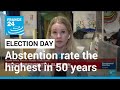French presidential election: Abstention rate estimated to be the highest in 50 years • FRANCE 24