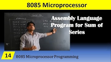 Sum of Series using Assembly Language Programming for 8085