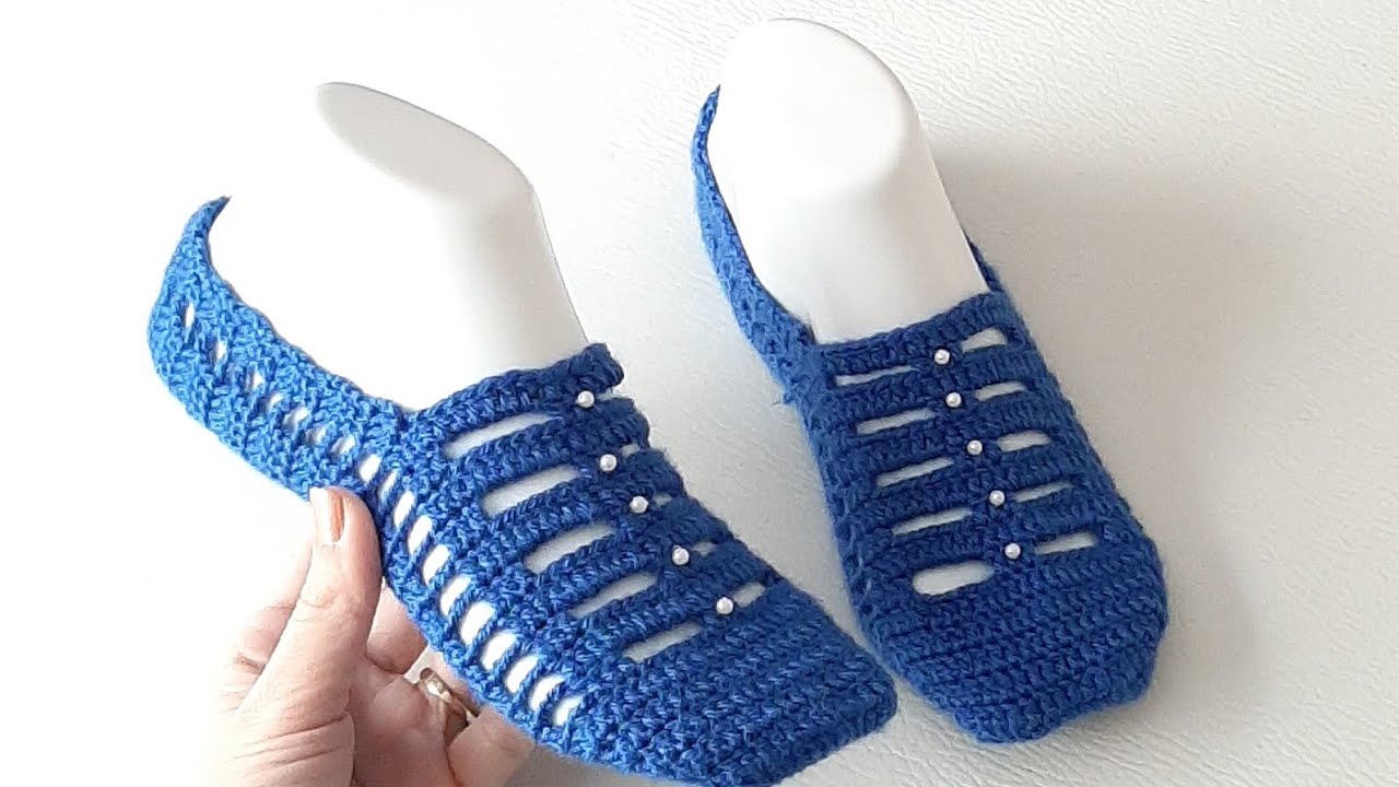 Tığ İşi Pencereli Bayan Patik Yapımı / Patik Modelleri ve Yapılışları  / Patik Örnekleri