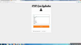online quiz application through PHP and MYSQL