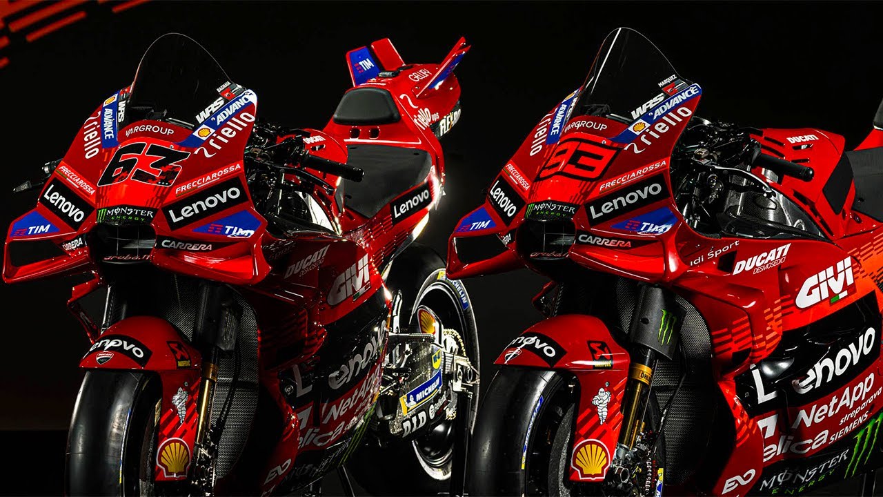 Así lucen las Ducati GP25 de Marc Márquez y Pecco Bagnaia - YouTube
