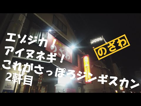 【ジンギスカン 2軒目!】昔ながらの札幌ジンギスカン!エゾジカ!アイヌネギ!おすすめジンギスカンのざわ! #札幌 #札幌観光 #札幌グルメ