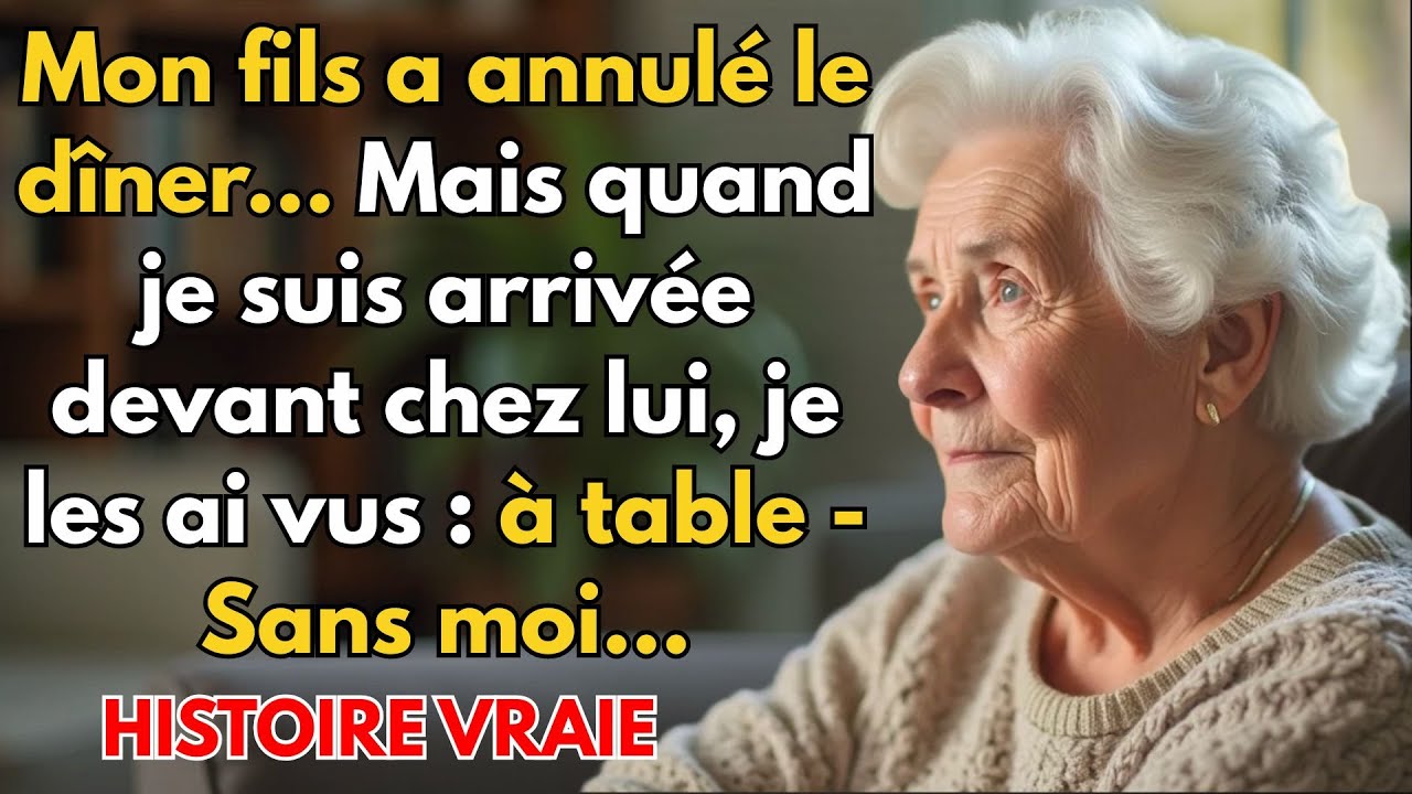 Histoire vraie de Gand- mère à Lille👵💔 : Mon fils a annulé le dîner… mais je les ai trouvés à table.