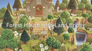 【あつ森】緑生い茂る自然島 案内所横の家 | Forest House | Animal Crossing New Horizons