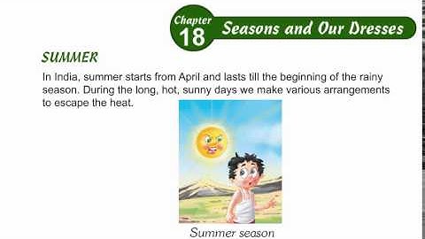 Environmental Studies Class 3 Chapter 18,Seasons and our dresses,Part03
