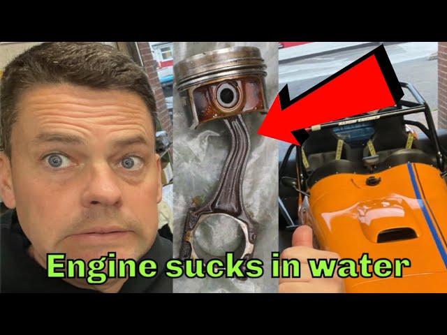 Car drives through water and engine BLOWS UP, but what happened? 