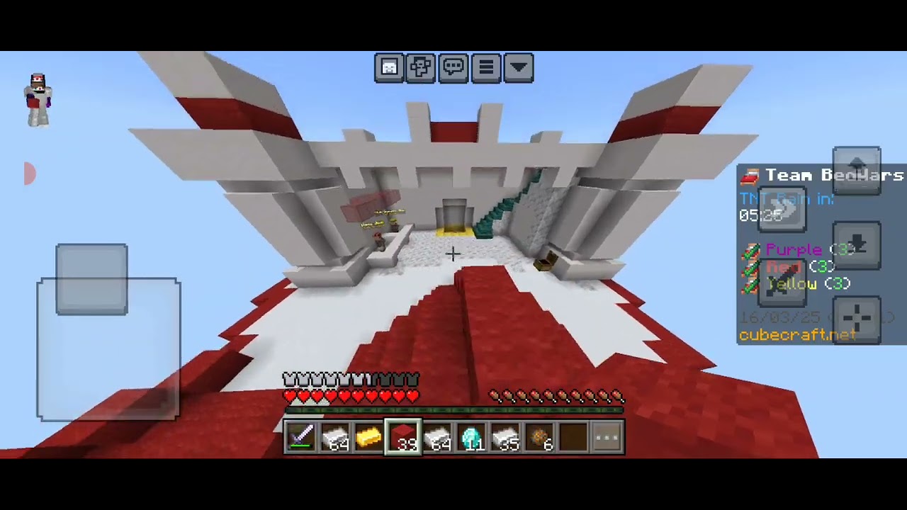 Minecraft cubecraft bedwars gameplay 4 players - YouTube